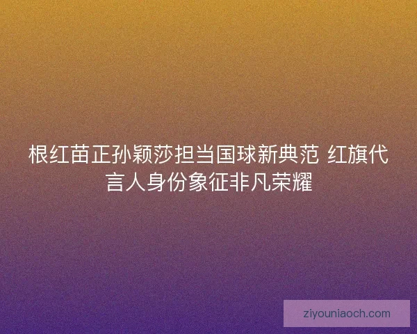 根红苗正孙颖莎担当国球新典范 红旗代言人身份象征非凡荣耀